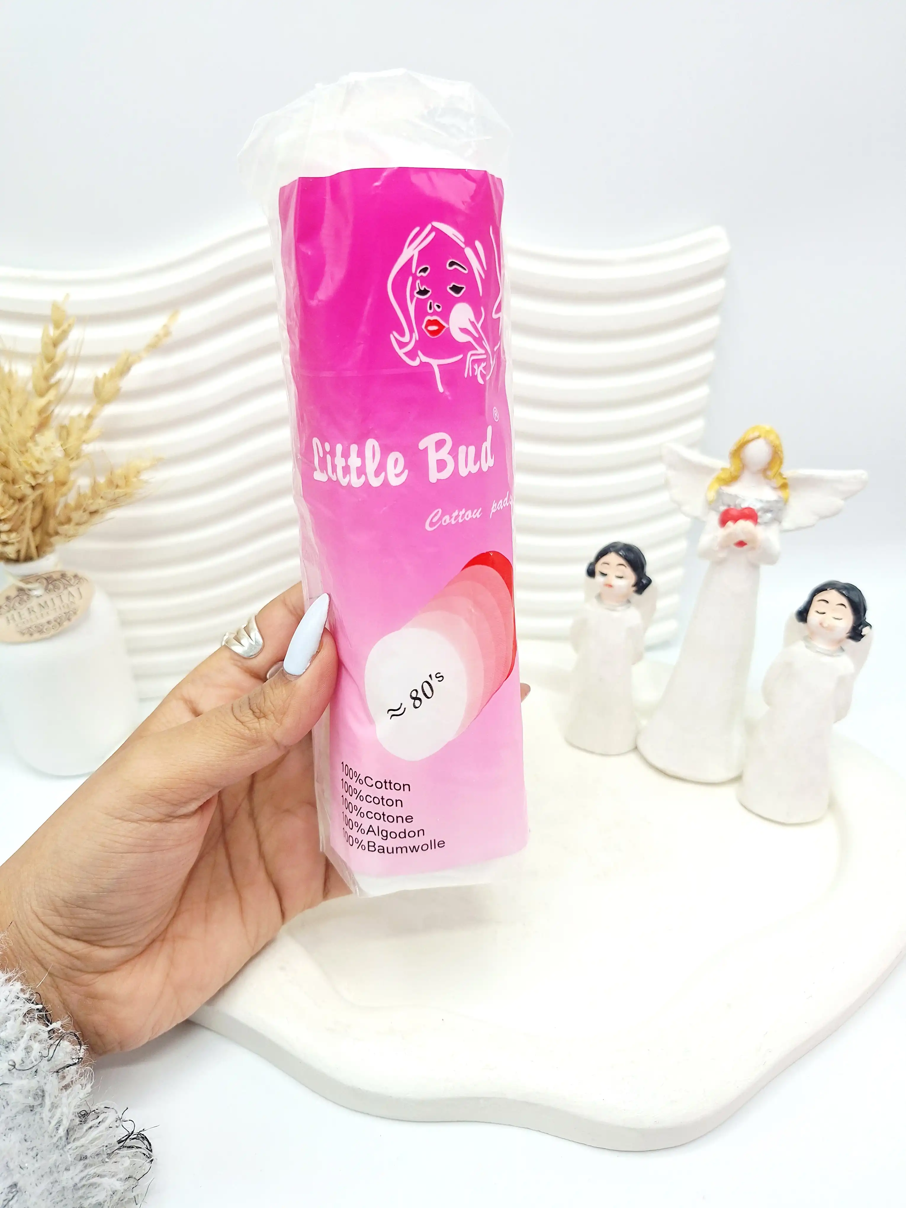 پد پنبه ای پاک کننده آرایش 80 تایی کد 8885