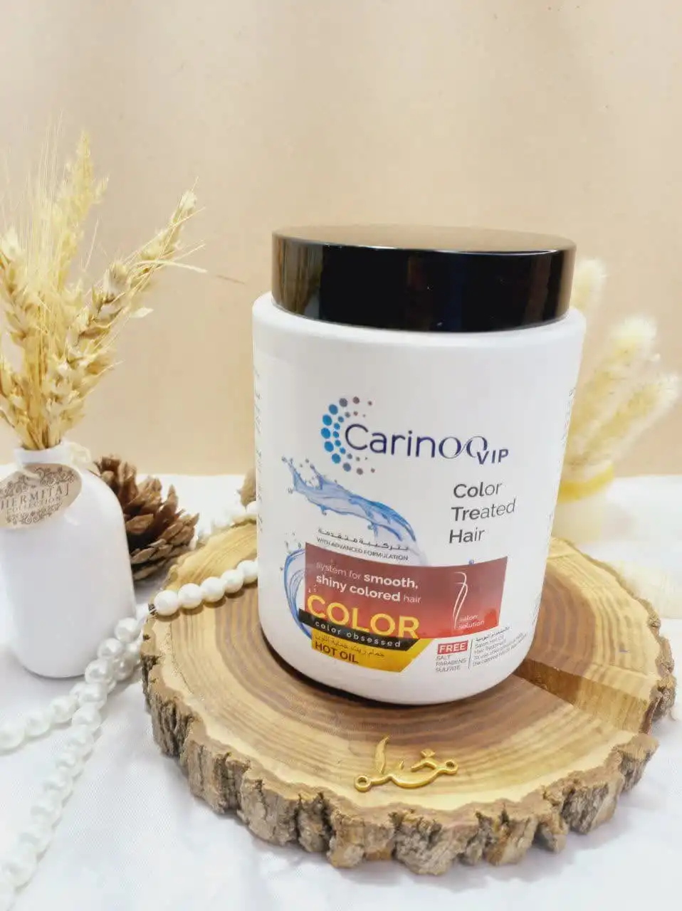ماسک مو کارینو وی آی پی مدل کلر COLOR فری سولفات 1000میلی لیتر کد CRH014