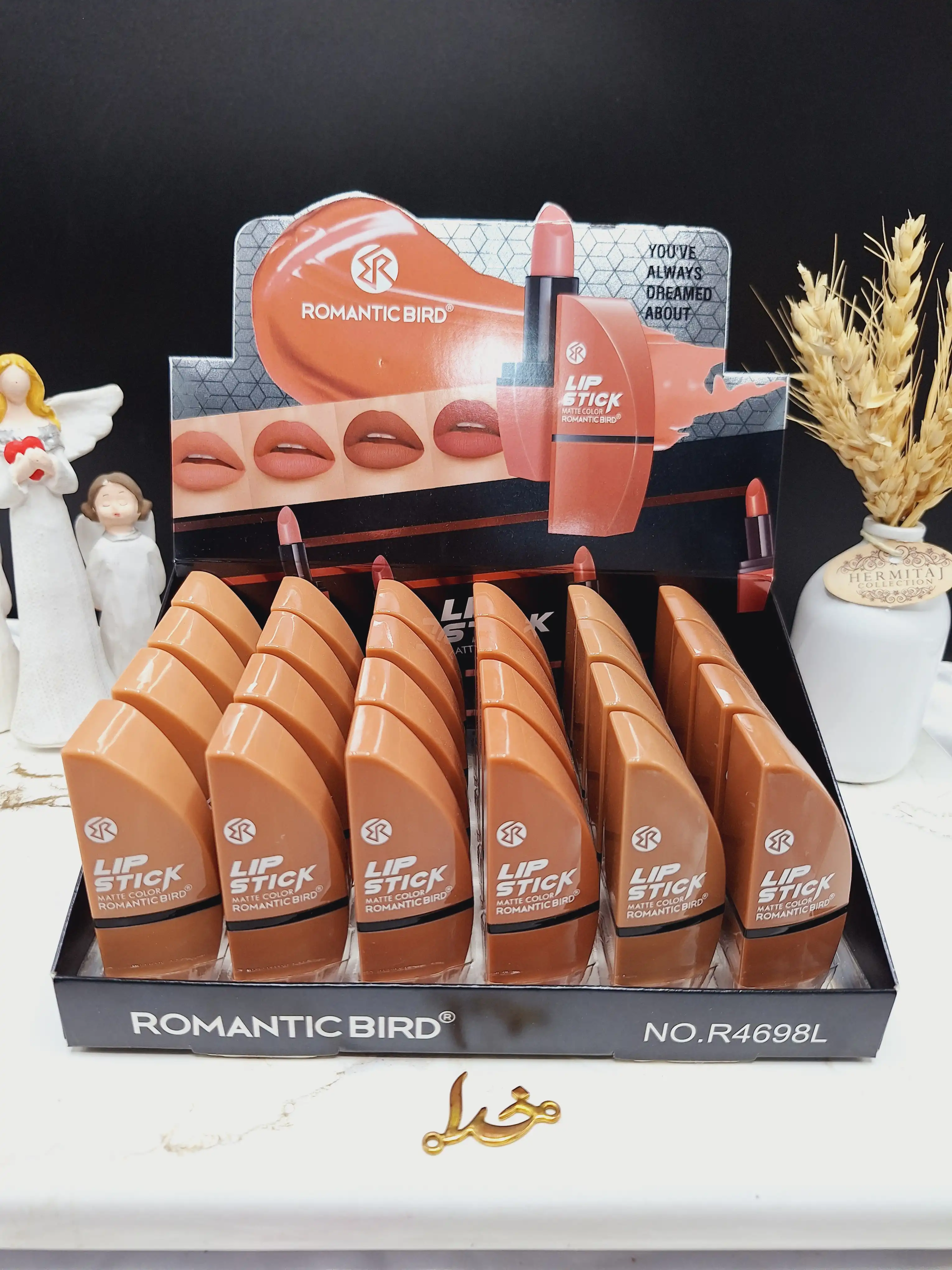 پک رژلب جامد 6 عددی برند رومانتیک برد ROMANTIC BIRD کد R4698L