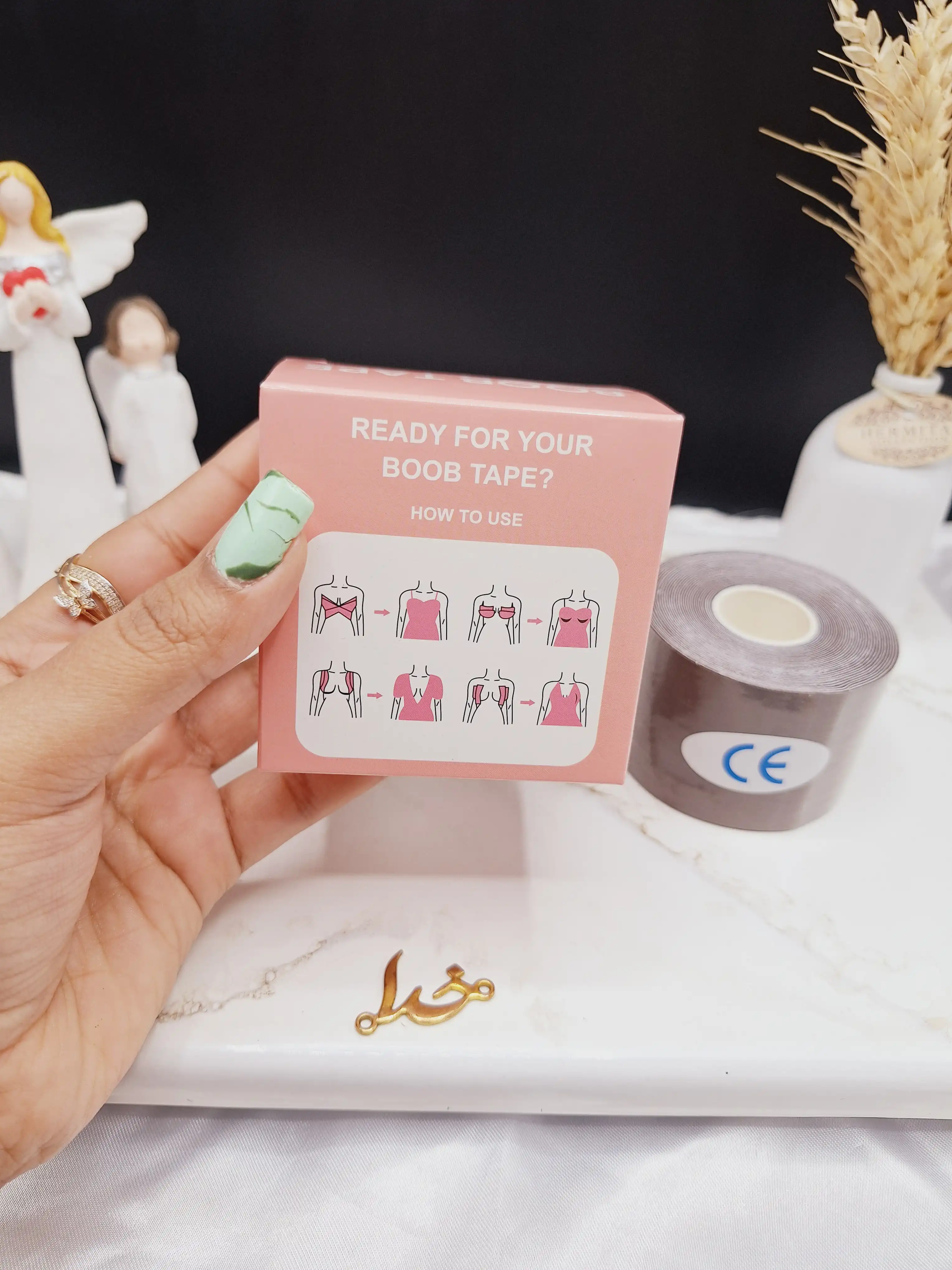 چسب رولی قهوه ای سوخته لیفت سینه BOOB TAPE اصلی
