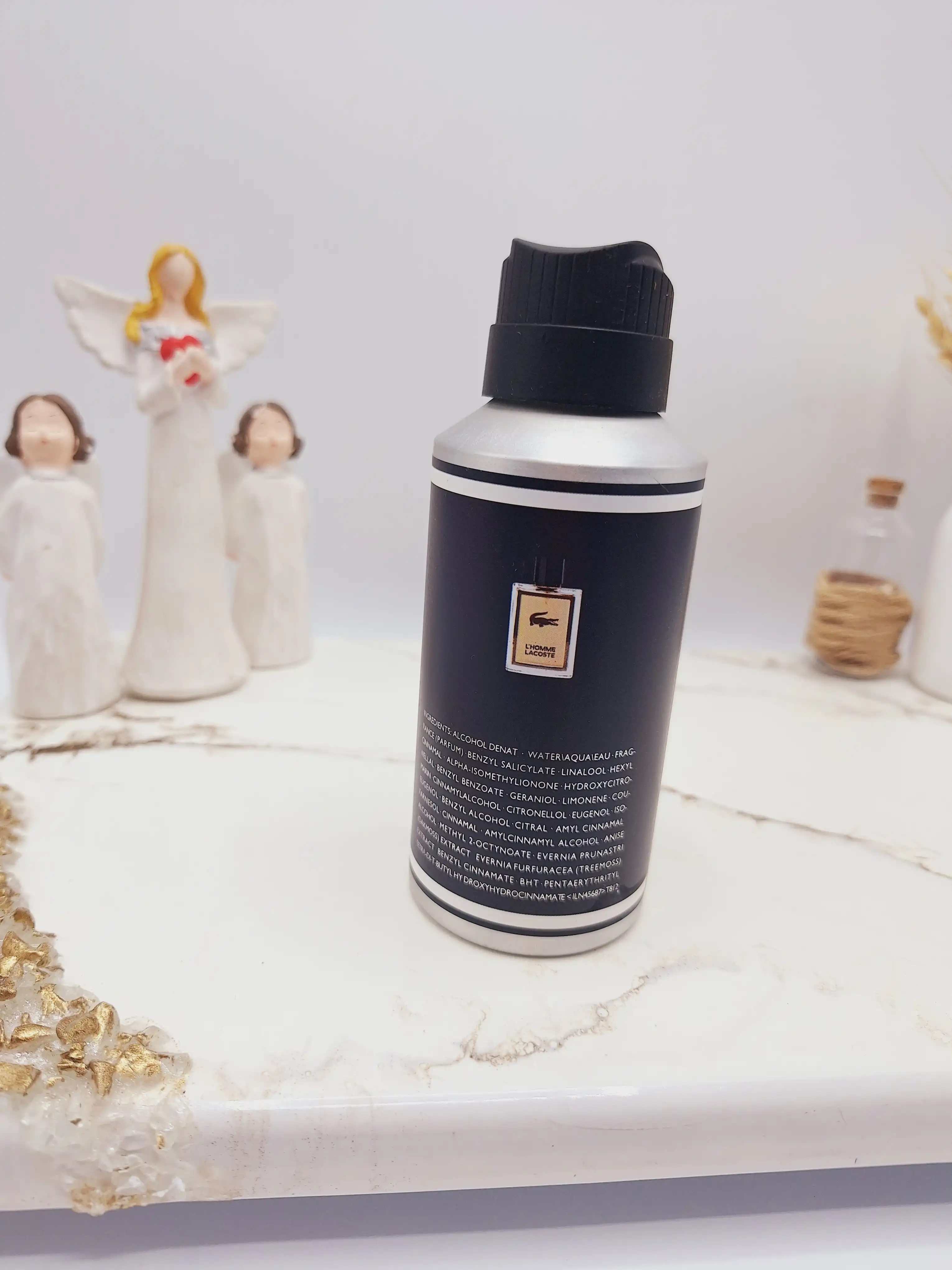 بادی اسپلش خوشبوو و ماندگار مدل L'HOMME LACOSTE (جلد مشکی)