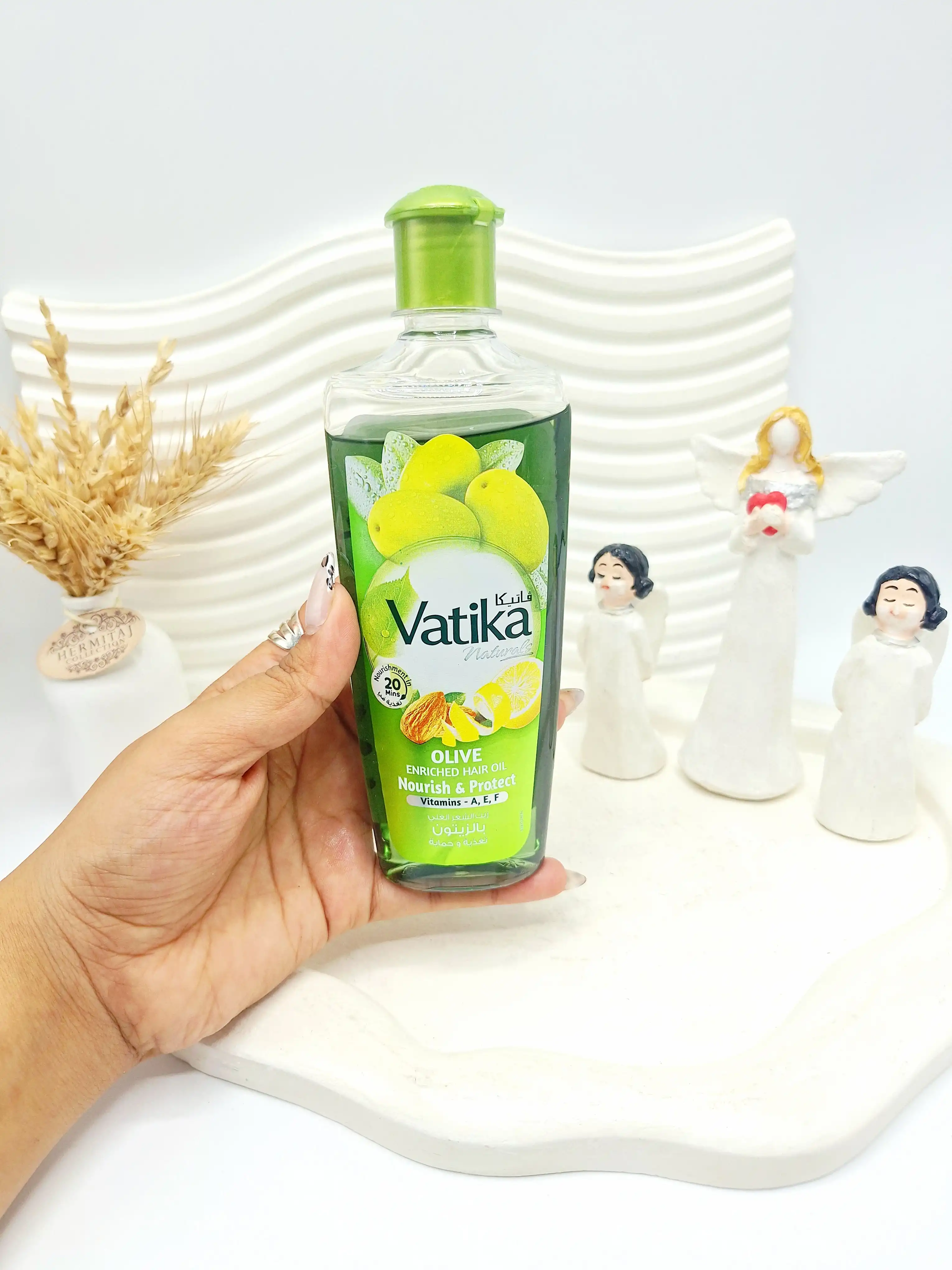روغن موی طبیعی حاوی روغن زیتون برند Vatika کد۳۵۳۴