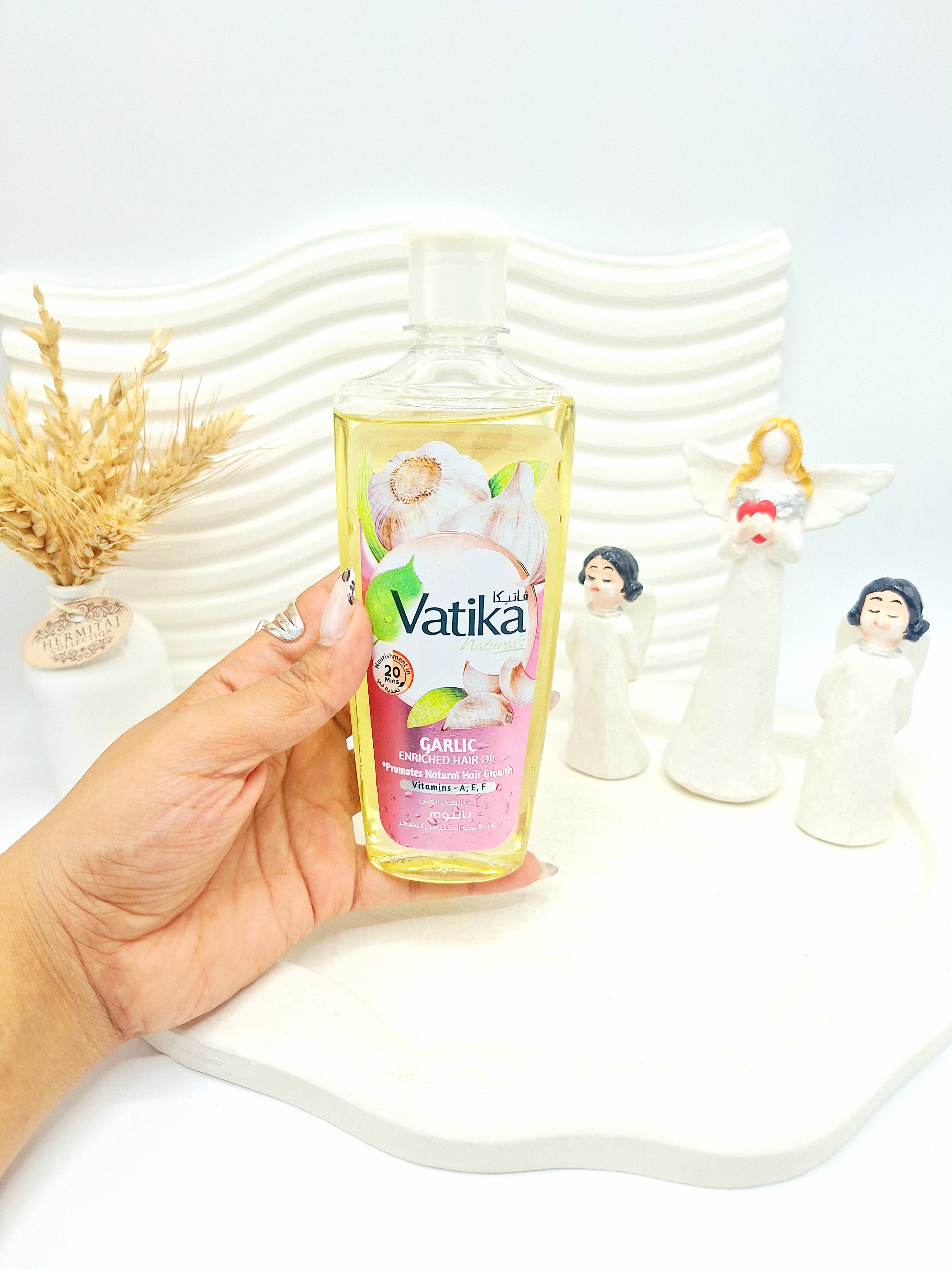 روغن موی طبیعی حاوی سیر برند Vatika کد ۴۰۵۱